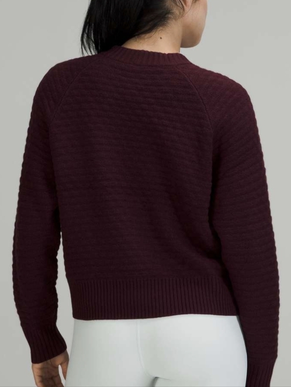 Lululemon Texture Play Relaxed Fit Cashmere Blend Crewneck Sweayer Size XS/S - Picture 2 of 9